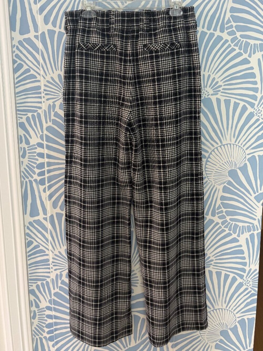Tanya Taylor Sawyer Pant Black Plaid Size 10 - Picture 4 of 6
